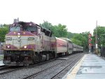 MBTA train 1409 arriving Ayer station 